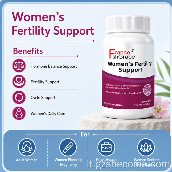 Capsule di supporto alla fertilità femminile Equilibrio ormonale